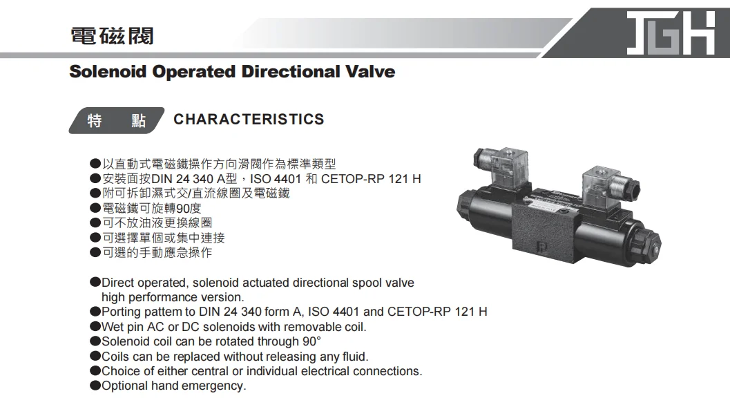 Detalle 2 de Electroválvula Kuoka 4WE-6D/E-W220/50-20-40 Hidráulica