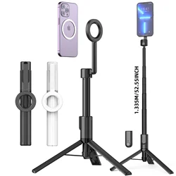 1335MM Magnetic Selfie Stick Tripod with Wireless Remote Selfie Stick Tripod Stand Phone Holder for Smartphone Live Broadcast