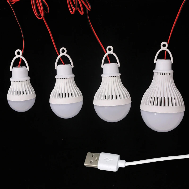 미니 USB LED 빛 휴대용 텐트 램프 3/5W USB 전원 야외 캠핑 랜턴 독서 책 야간 조명 학생 Buld 램프