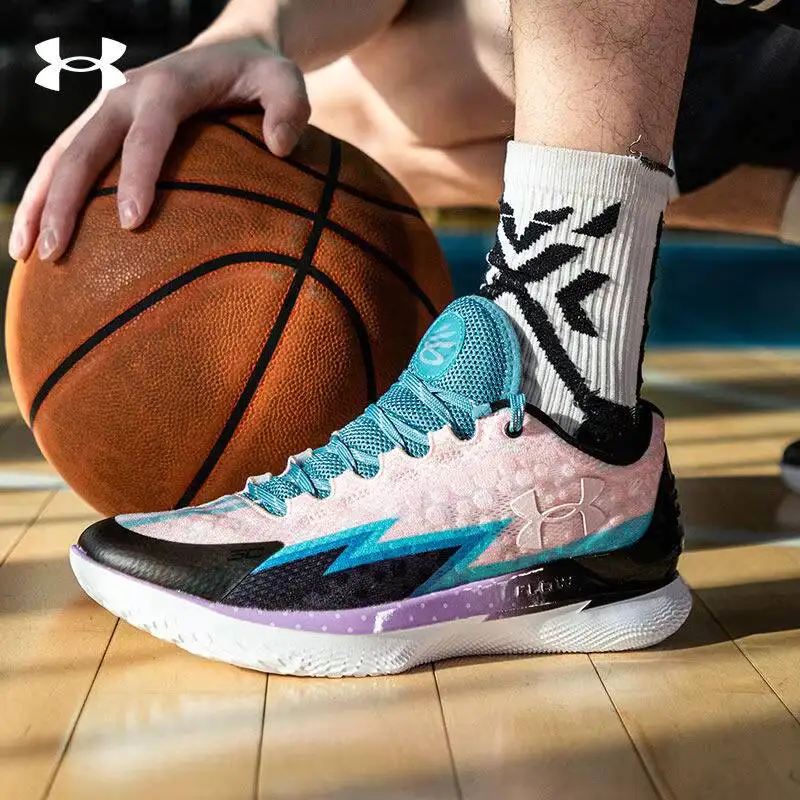 

New Under Armour Unisex Sport Basketball Shoes 3026278-400 Curry Signature UA Flow Cushioned Breathable Sneakers