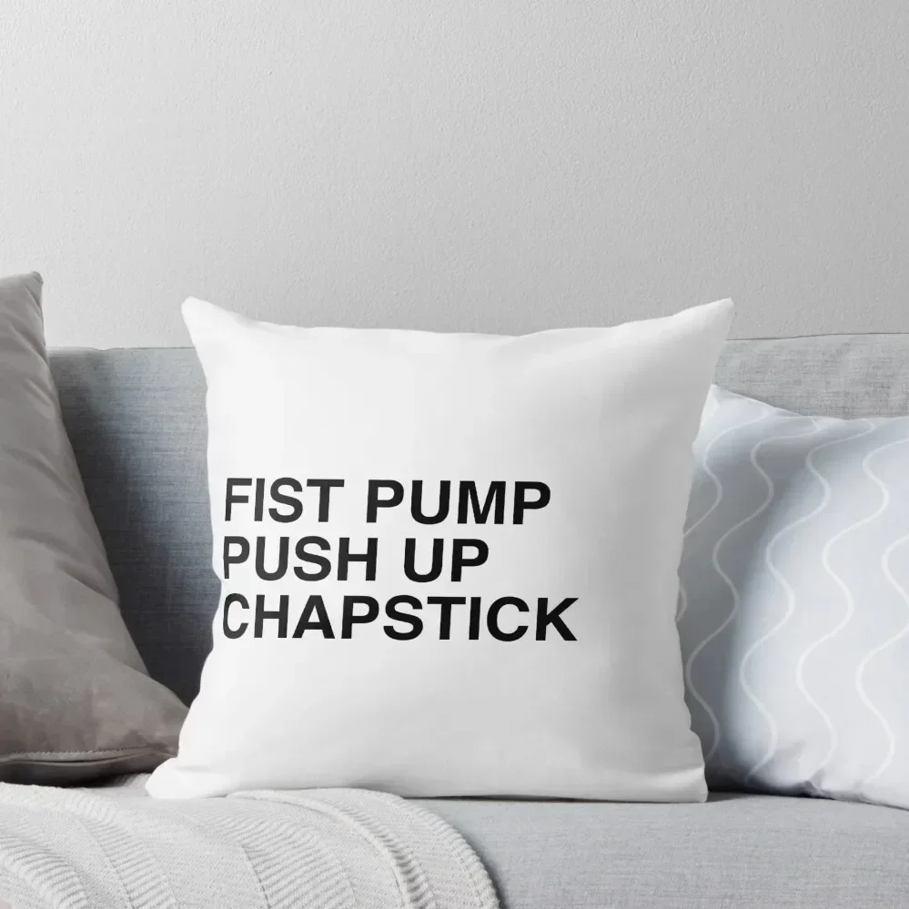 

Fist Pump, Push Up, Chapstick Throw Pillow Decorative Sofa Cushion Cushions Cover Cushions For Decorative Sofa pillow