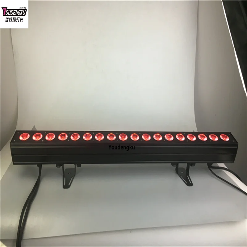 

4 pieces Dmx led wall washer light 18x10w rgbw 4in1 indoor stage wall uplights led wall washer