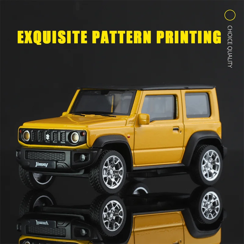 1:34 Scale SUZUKI Jimny SUVรถรุ่นDiecasts Off-Roadดึงกลับรวบรวมของเล่นเด็กของขวัญวันเกิดFast Furiousสไตล์Colle