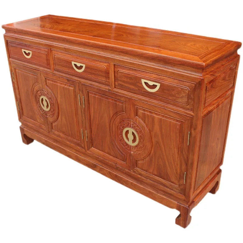 

Mahogany Pantry Pear Hedgehog Red Sandalwood Living Room Entrance Cabinet New Chinese Storage Cabinet Solid Wood Furniture
