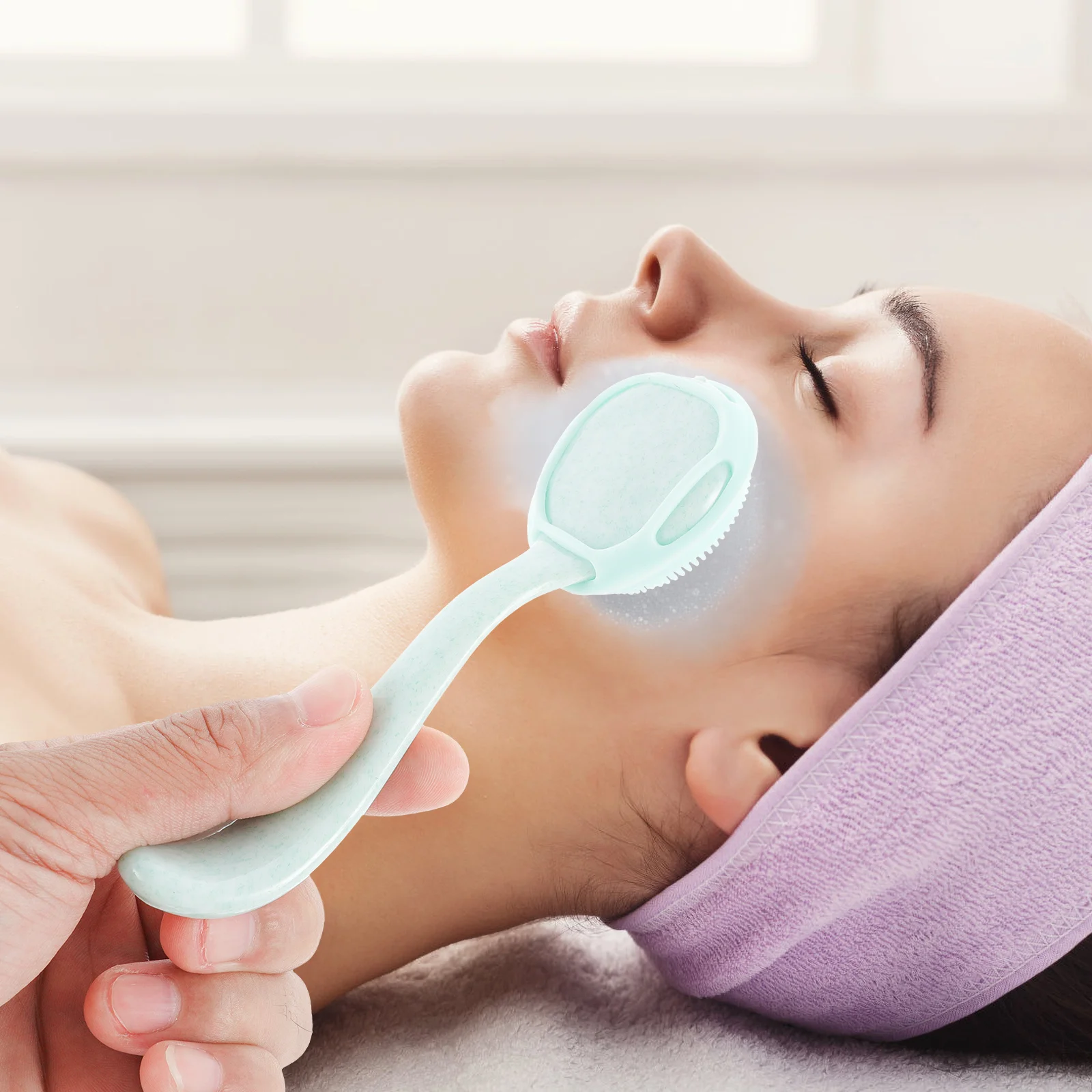 

3Pcs Face Cleansing Brush Silicone Deep Scrubber Exfoliating Facial Massage Gentle Daily Cleansing Tool