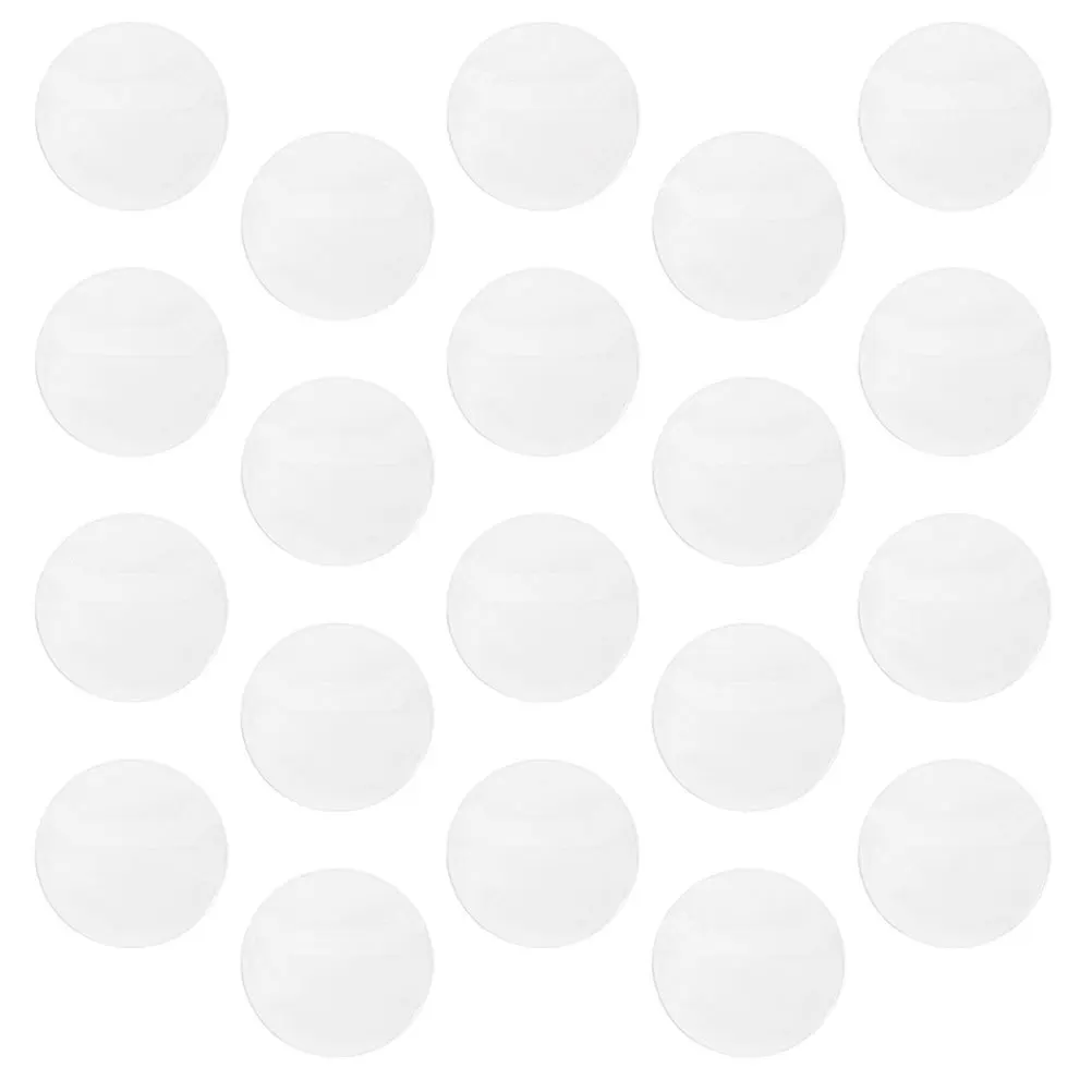 20pcs Round Covers Transparent Coin Badge Protectors Clear Button Badge Sleeves For Collection Display Storage Anti-Scratch