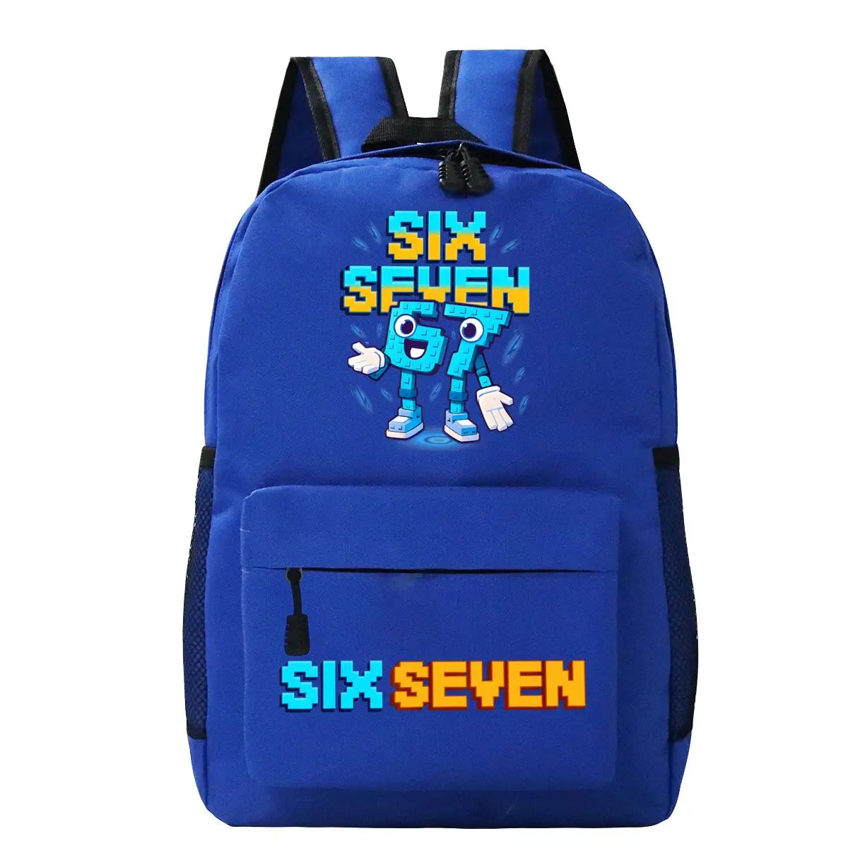 Zaino Six Seven Borsa a tracolla da gioco con grafica italiana Brainrot con stampa dorata Meme Zaino per cartoni animati per ragazza ragazzo moda adolescente