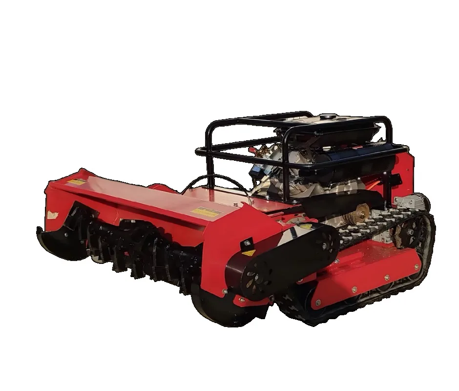 Robot Mulcher Brush Cutter Autonomous Tractor Mower for Orchards Robotic Brush Cutter with