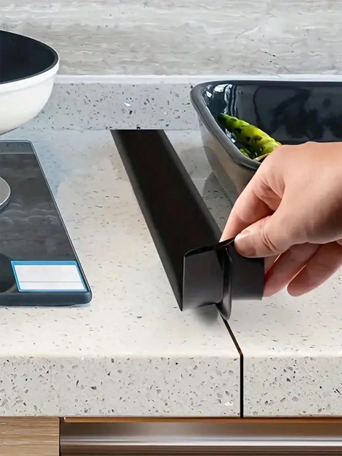 1pc T-Shaped Stove Top High Temperature Resistant Gap Strips Silicone Filling Strips Silicone Sealing Strips Waterproof - Image 5