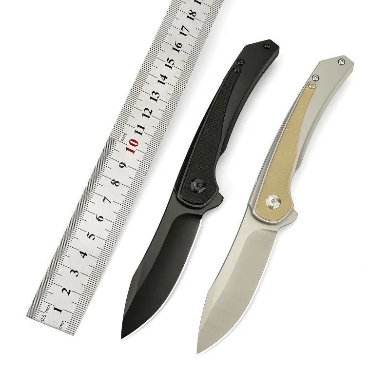 

New 6070CF Folding Knife 14C28N Blade G10 Handle Camping Survial Outdoor Hunting Tactical Pocket Fruit Knives EDC Multitool