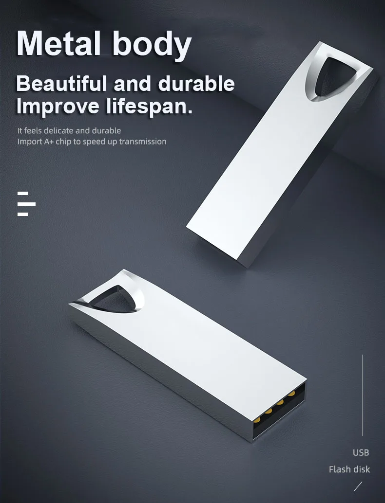 USB Flash Drive 4Gb Metal 128 Gb USB 2.1 Pen Drive 8Gb usb Stick 16Gb USB 2.0 64Gb High Speed Pendrive Memory USB Stick 32Gb