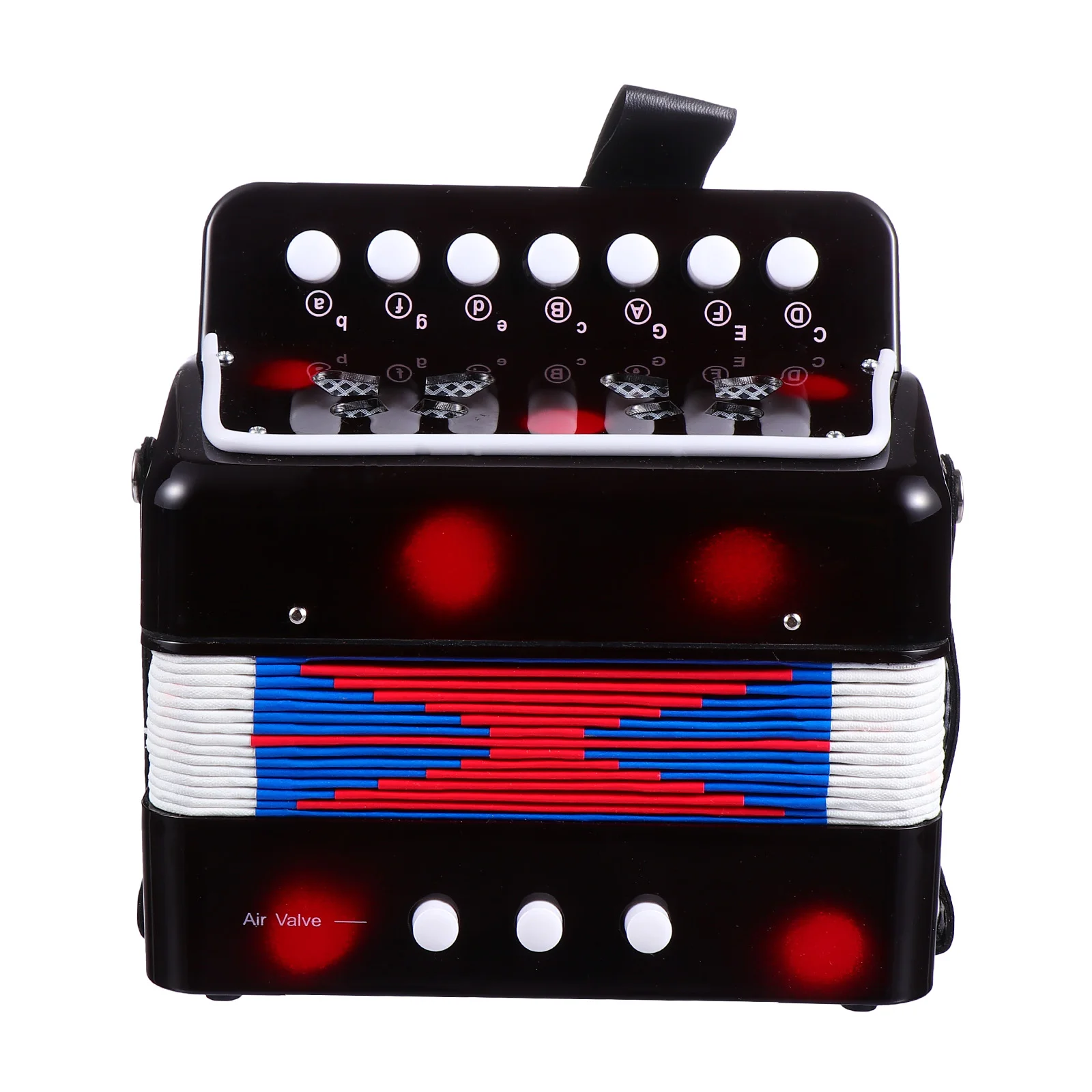 

Mini Accordion Instrument Toy Toys Pearlescent Educational Beginner Children Abs and Metal Student