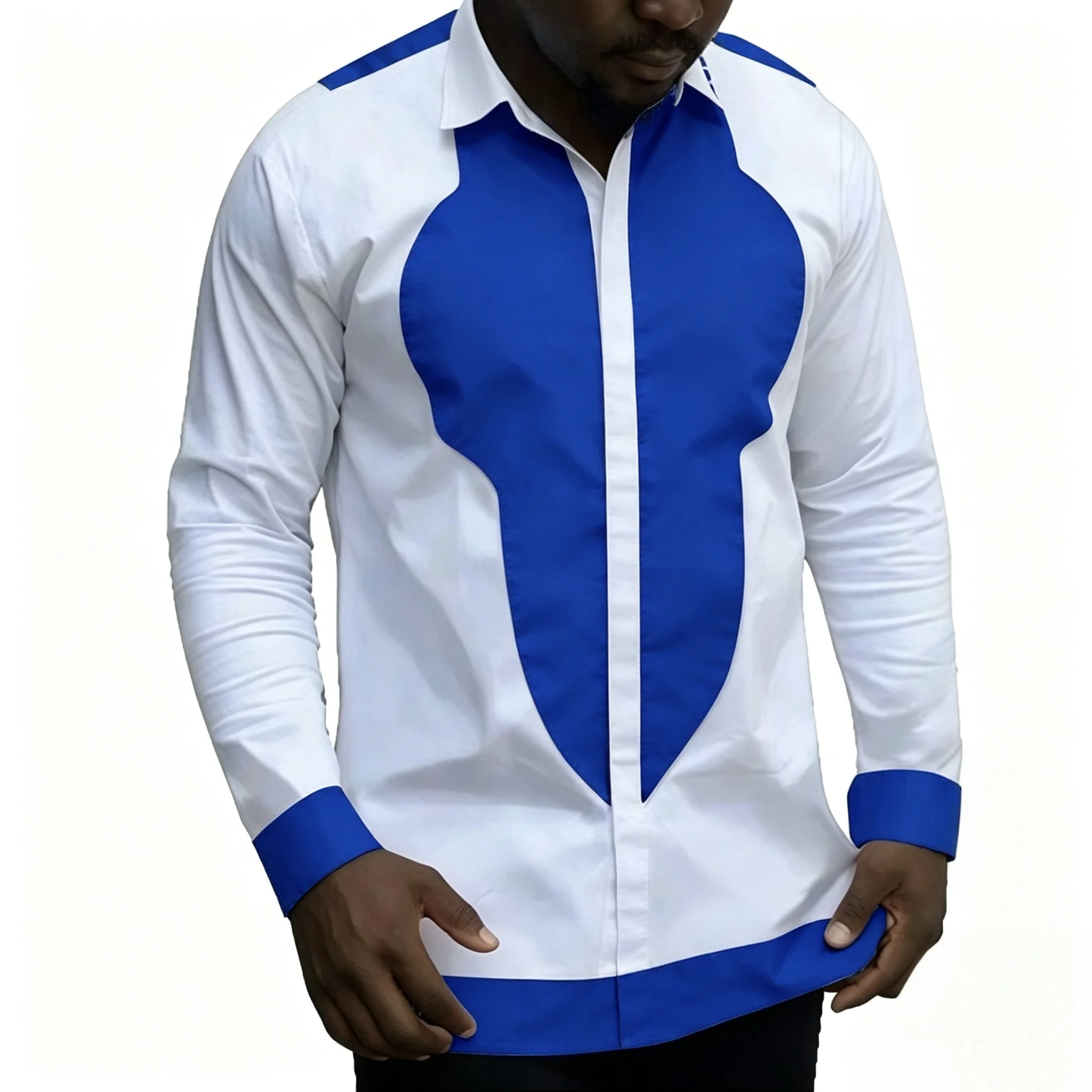 Moda nigeriana camisas masculi - Dashiki Shirt Men avaliação e preço