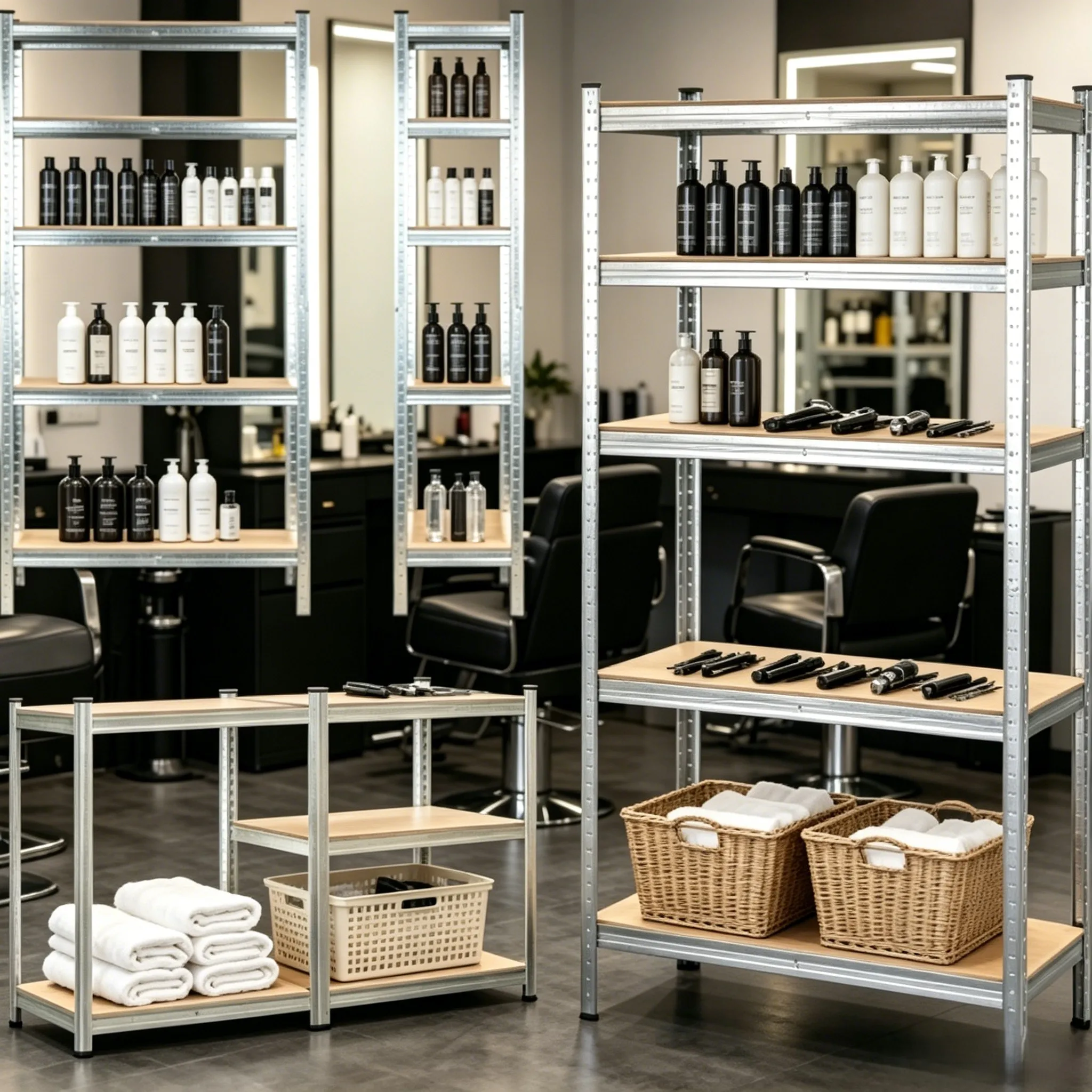 Lagerregal Größe 180x90x40 cm, 5-stöckiges Regal, Hochleistungsregal, 5-stöckiges Regal verstellbar, Tragfähigkeit bis zu 875 kg, schraubenfreies Design, einfache Montage, geeignet für Garagen,
