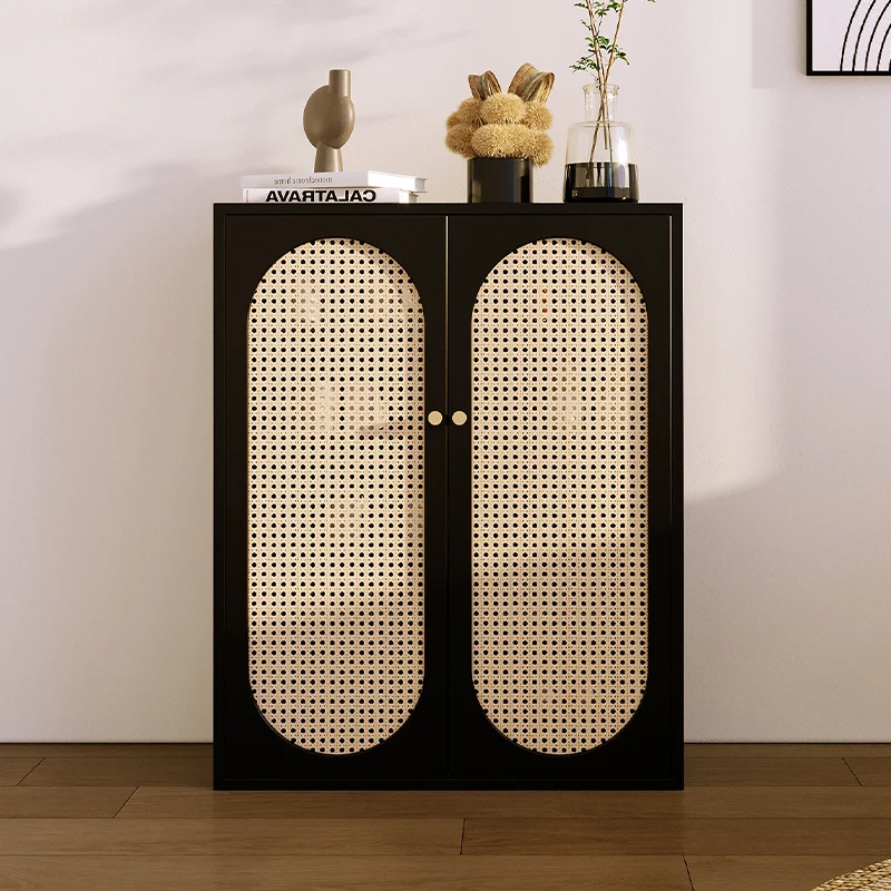 

Mobile Rattan Shoe Cabinet Luxury Display Living Room Cupboard Shoe Cabinet Designer Meuble Chausssure Minimalist Furniture