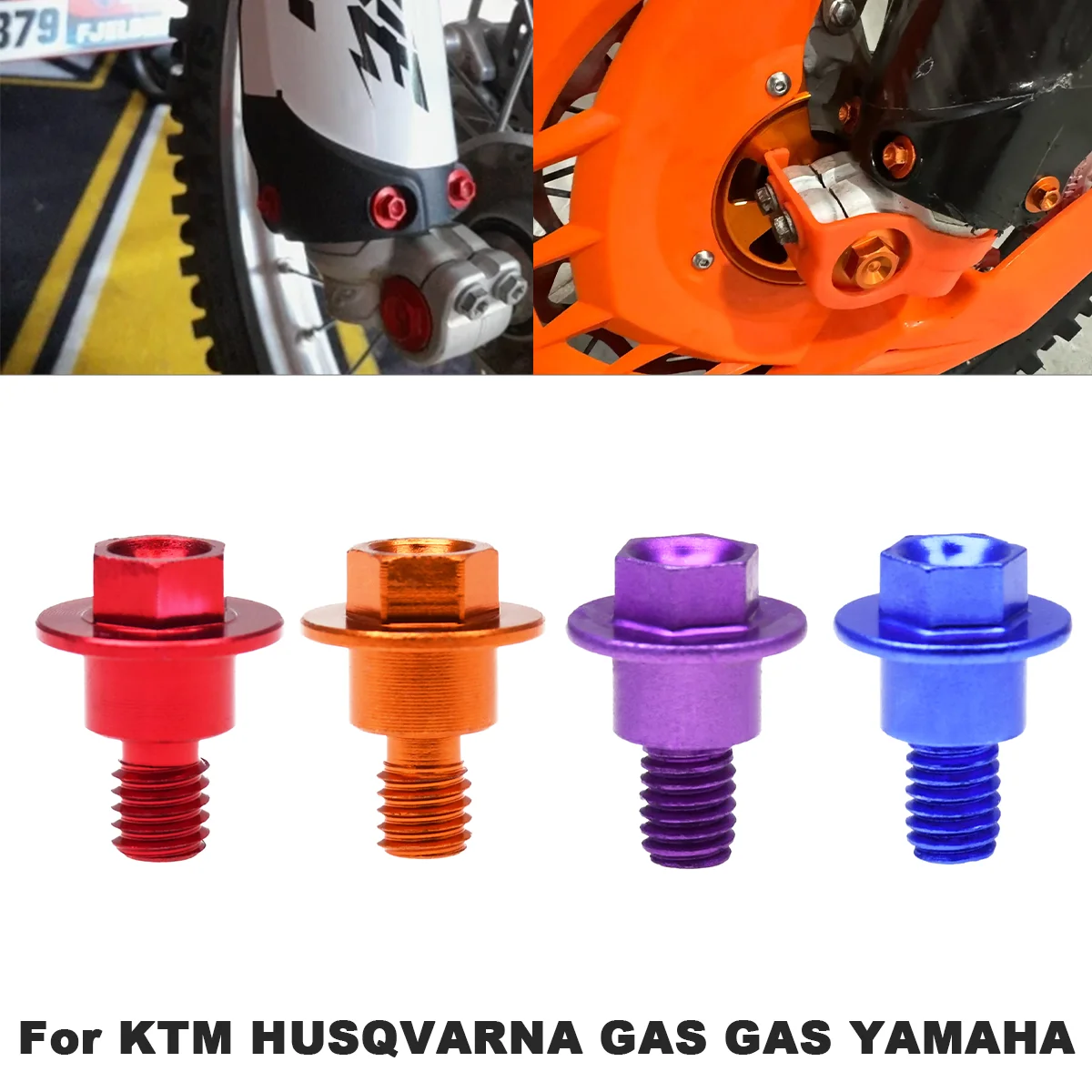 

Болт защиты передней вилки для Yamaha YZ 65 85 125 250F 450F 250FX 450FX 125X 250X WR 250F 450F Аксессуары для мотоциклов