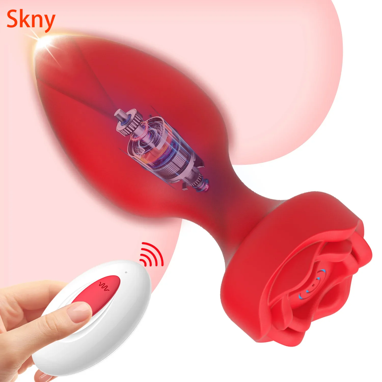 Rose Anal Vibrator For Women Prostate Massager Dildo Butt Plug G spot Stimulator Wearable Vibrator For Men Anal Beads Adult Toys