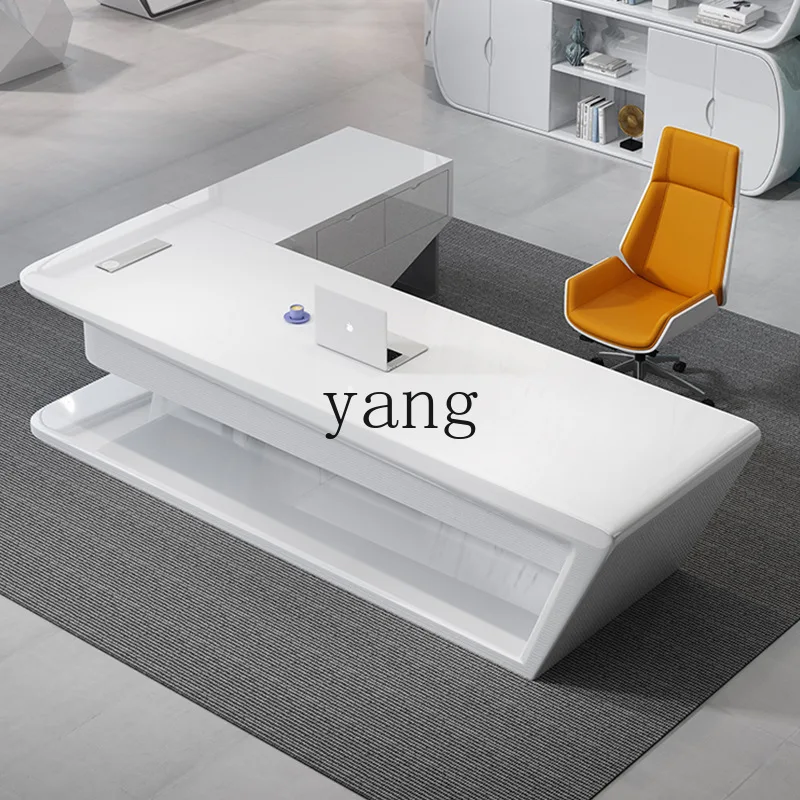 LH Office Boss Desk Simple Modern Light Luxury Manager Desk Fashion President Supervisor
