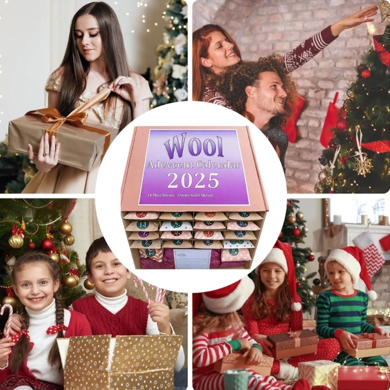 

2025 Wool Yarn Craft Advent Calendar Inspiring Creative Holiday Decorations Daily Knitting Adventure Among Loved Ones F19E