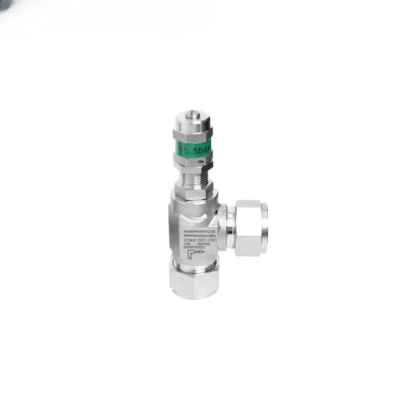 316 Stainless Steel Unloading  Internal and External Thread Corrosion Resistant Pressure Relief Safety Valve Fully Open