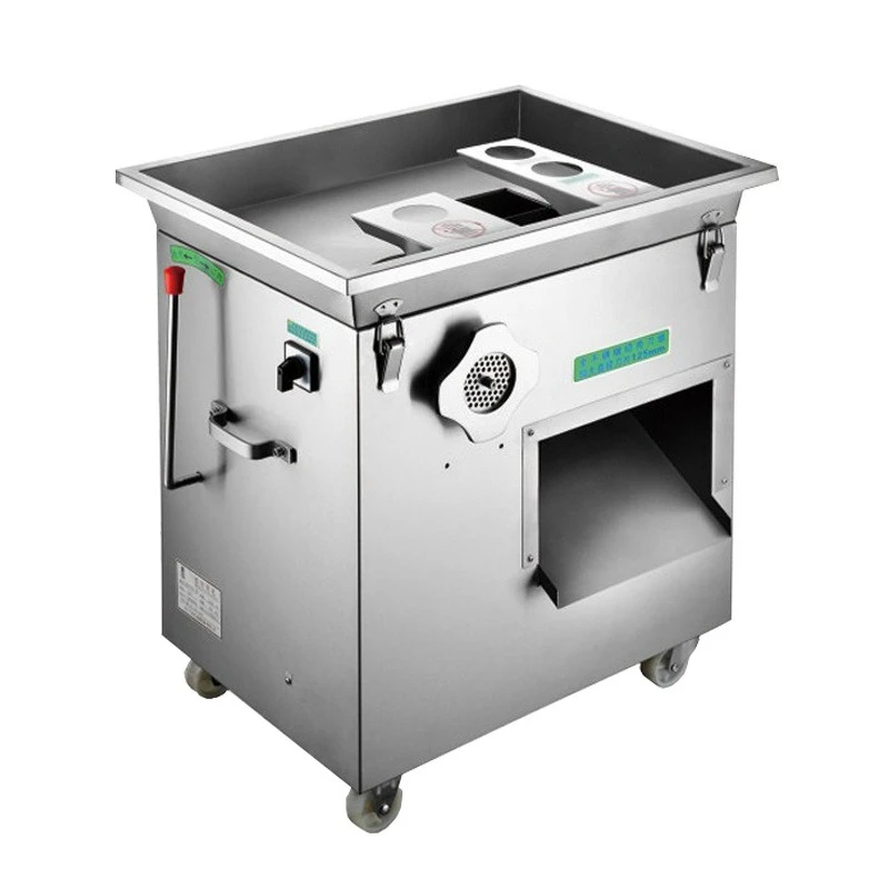 

Commercial winch cutter, stainless steel function meat grinder, meat slicing enema machine