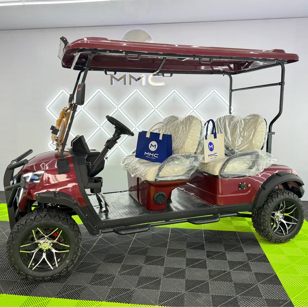 

2025 New Design Gasoline Car 6-Seater Golf Cart Club Luxury Off-Road Vehicle Gasoline Powered with Solar Panel