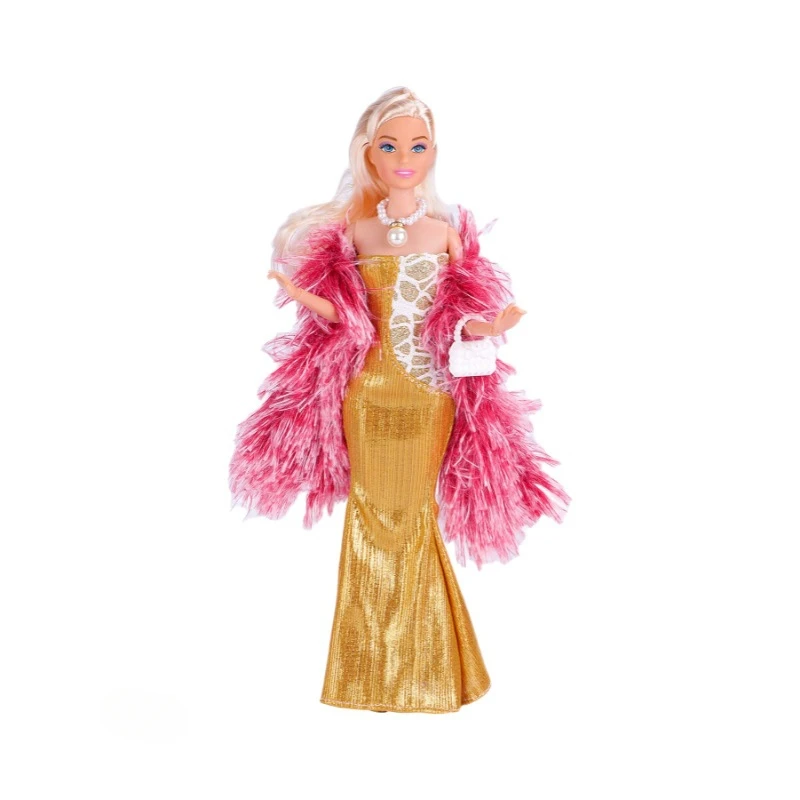 New 30CM 11 Inch Doll with Fishtail Skirt Fashion Female Evening Mermaid Clothes Gift Toys for Girls