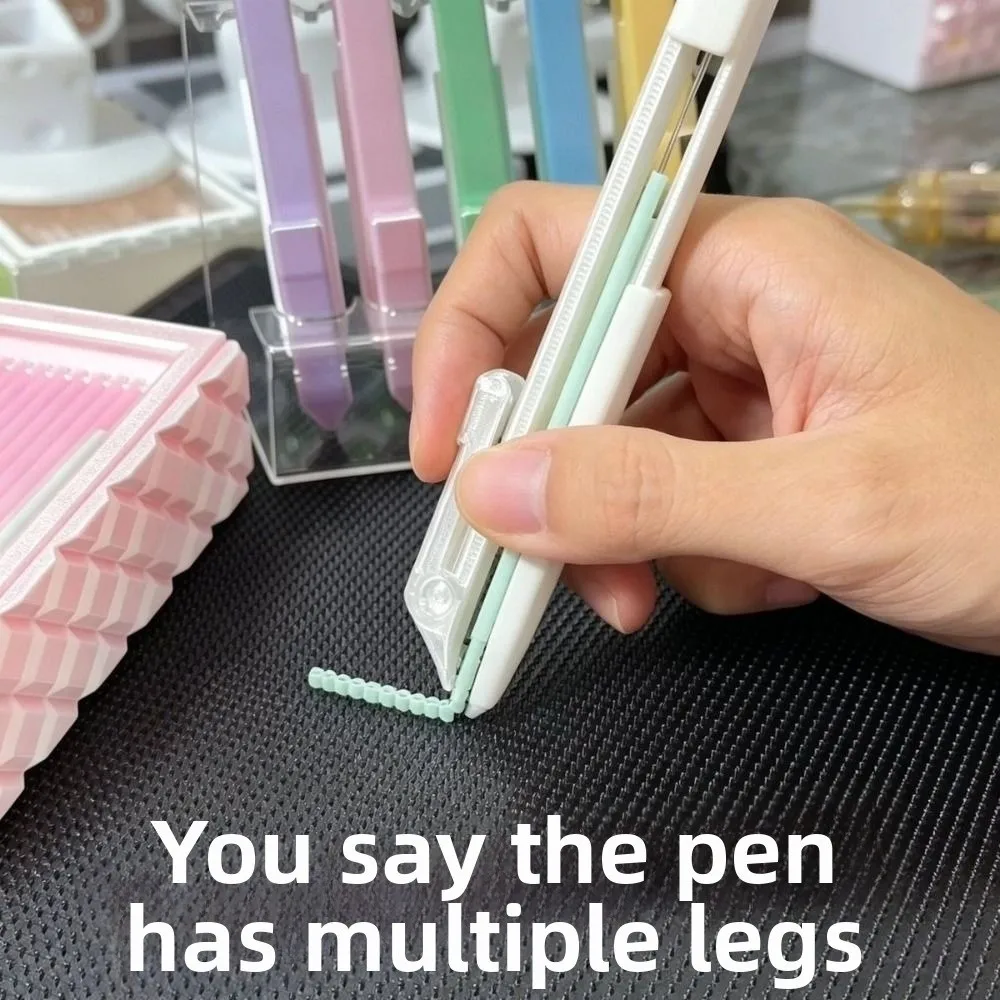 2in1 Press-Type Fuse Bead Pen Efficient Jam-Free Perler Bead Placement Pen Handheld Time-Saving Automatic Bead Dispenser