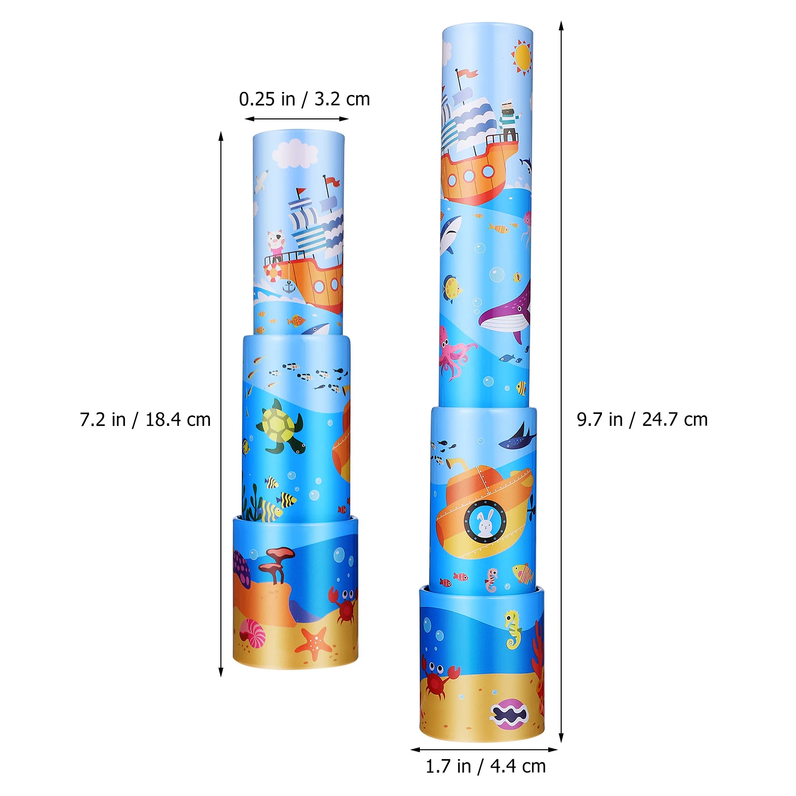 

2Pcs Portable Telescope for Kids 5-7 Durable Lightweight Educational Science Exploration Gift Boys Girls Birthday Christmas