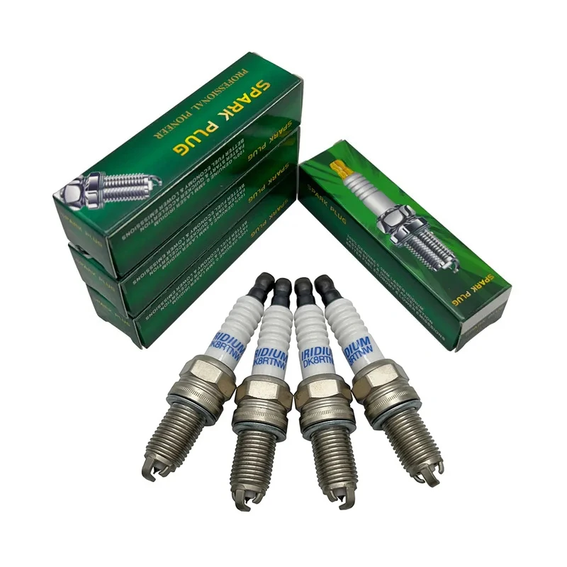 4pcs 3 electrodes TRUE iridium spark plug DK8RTNW for IKR7D ZKR7A-10 SXU22PR9 VXU22 IXU22 DCPR7EIX-P ZXU20PR11 IKR6G11 DCPR7EIX