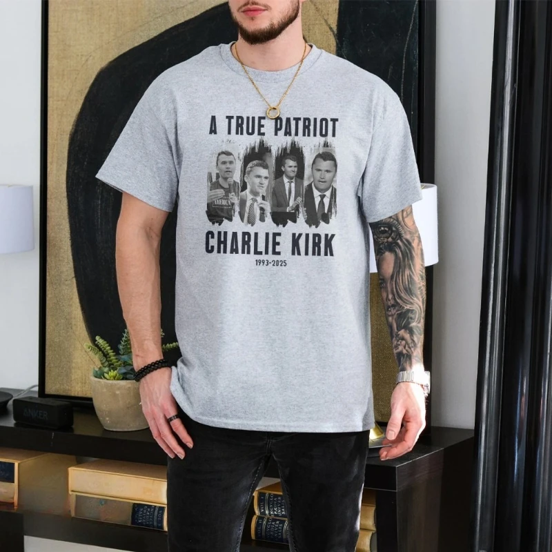 Charlie Kirk Memories 1993-2025 Team Kirk Tribute Shirt Freedom Is Not Free It Must Be Fought for And Defended Graphic T Shirts