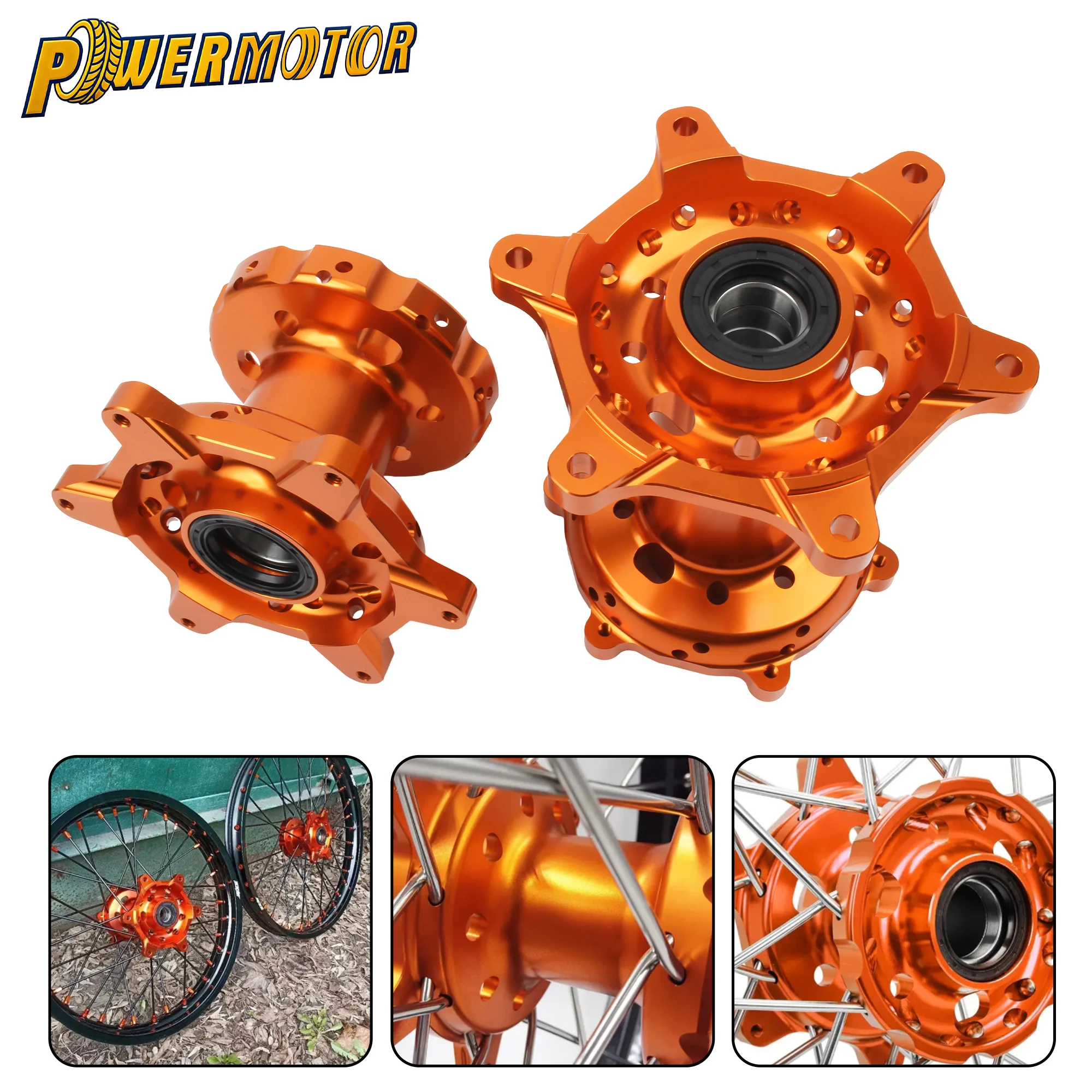 

Motocross Front Rear Wheel Hub 36 Holes For KTM SX XC EXC XCW 2003-2023 For Husqvarna TE TC FE FC 2014-2023 For GASGAS MC125