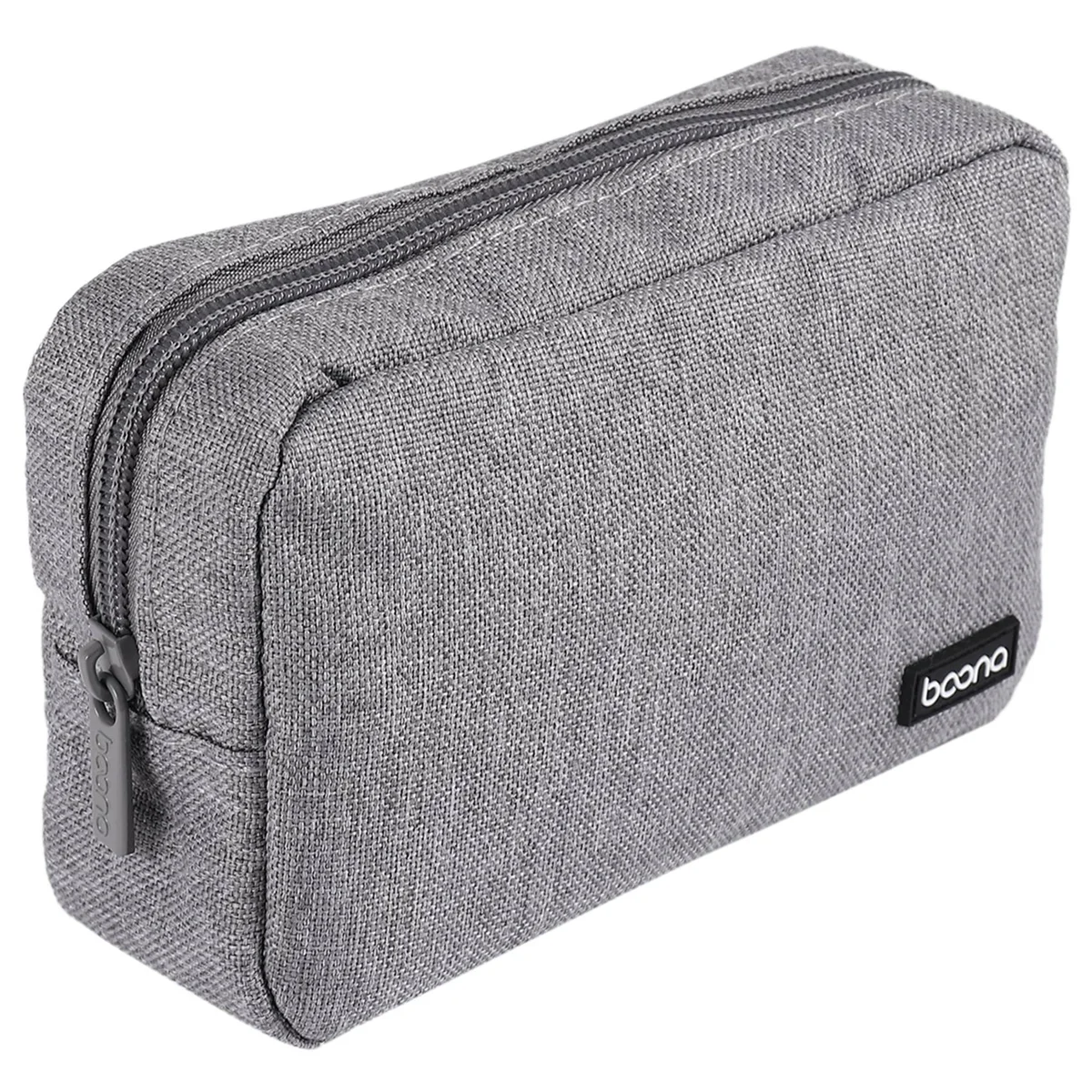 BOONA Portable Travel Storage Bag for Laptop Power Adapter Gray_BSH