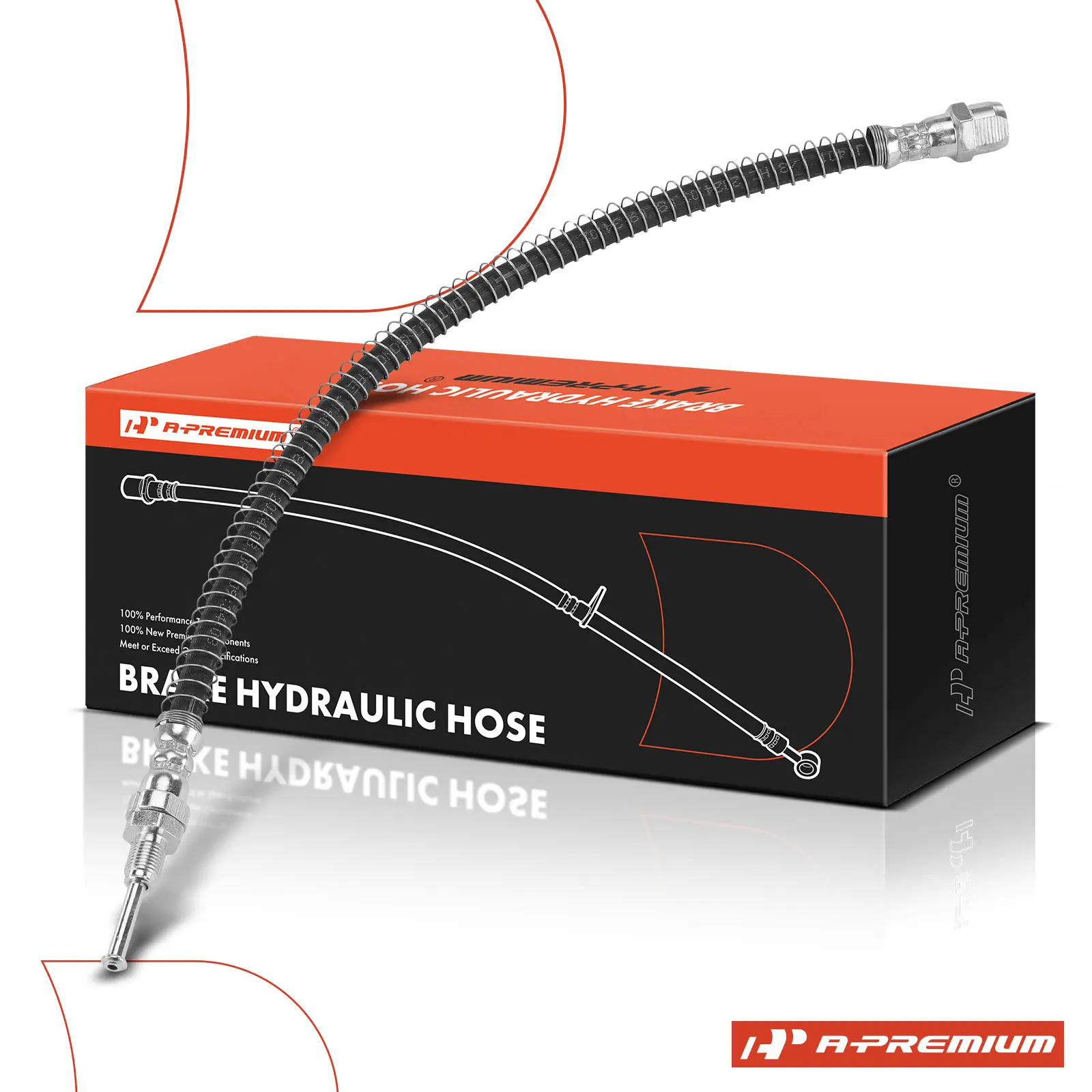 A-Premium Rear Driver or Passenger SideSide Brake Hydraulic Hose for Mercedes-Benz C63 AMG 2015-2019 C63 AMG S 2017-2019