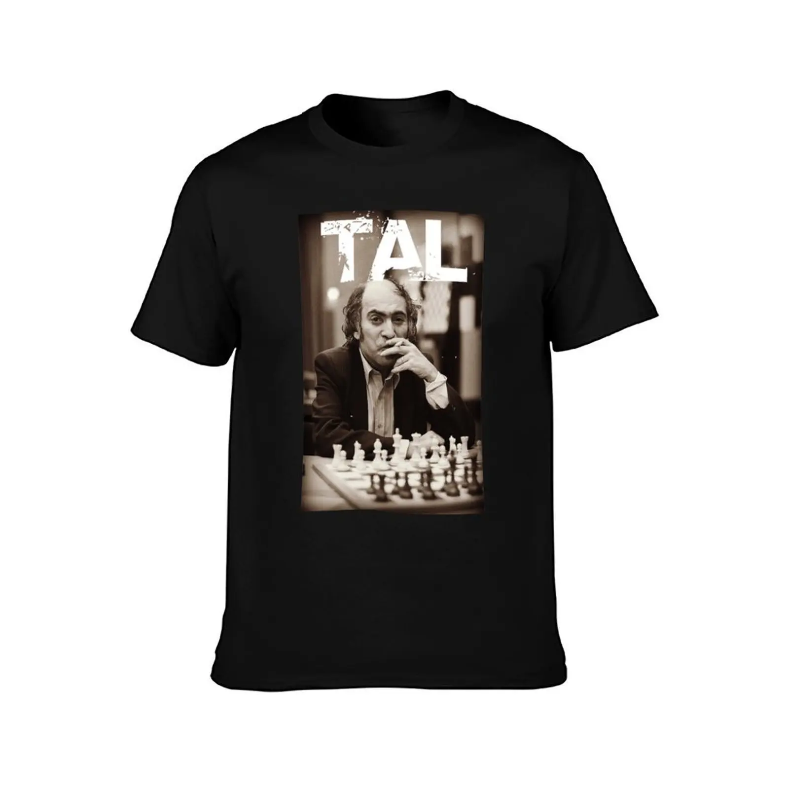 Russian Chess Grandmaster Mikhail Tal T-Shirt Lightweight Basic Short Sleeve Shirt T-Shirt