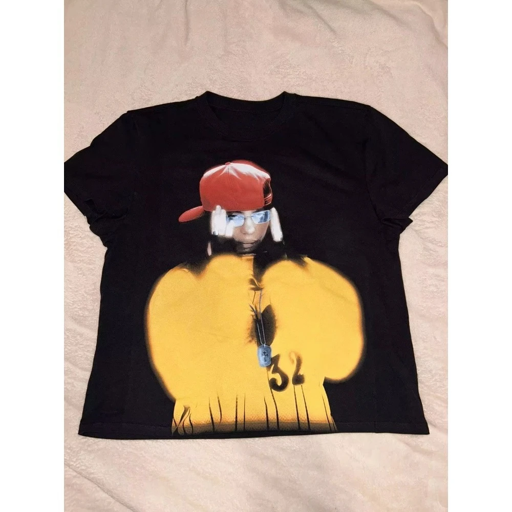 2025 New Hot Hit Me Hard and Soft Tour Shirt Billie Cotton T-shirts Oversize T Shirt Summer All-purpose Tshirt for Women and Men