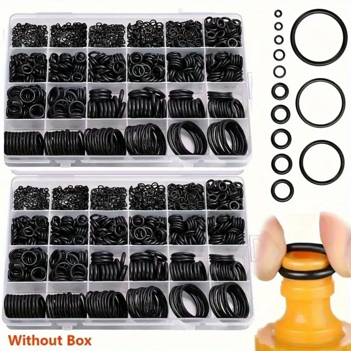 270pcs Rubber O-Ring Gasket Sealing Ring Kit Automotive Air Conditioning System Gasket universal Gasket