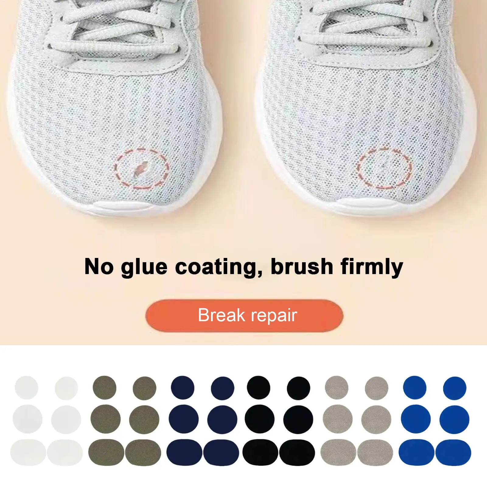 Shoe Patch Heel Repair Protector 6 Pieces Flexible Shoe Patches for Dance Hiking Boots Running Sneakers Luggage Hat Baby Clothes