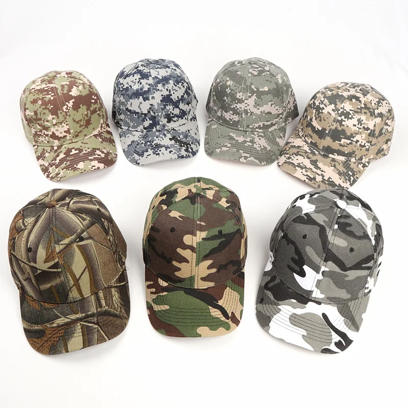 Camouflage Baseball Cap Outdoor Tactical Dad Trucker Caps Hiking Jungle Hunting Camo Snapback Hats for Women Men