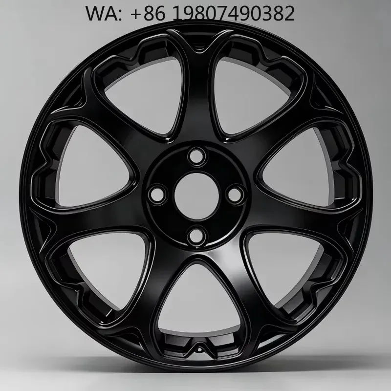 WMWMNU High Quality Ready to Ship Aluminum Alloy Wheels Black Multi-spoke 15 Inch Rims PCD 4x100 ET 0mm Perfect Fitment for