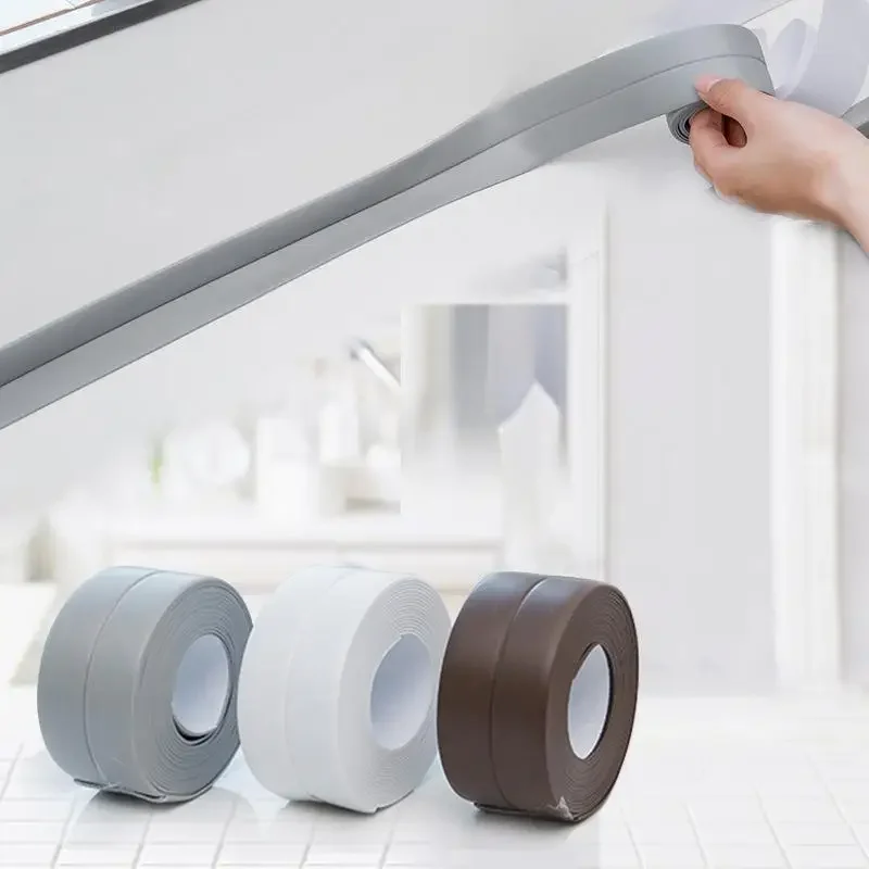 1Roll Oil Proof Waterproof  Tape Strip Kitchen Sink Paste Gap Beauty Stitch Seam Bathroom Toilet Tape