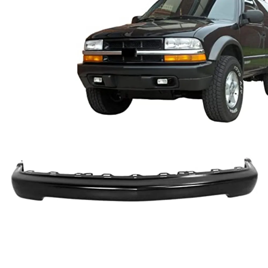 

New Replacement Parts Front Bumper Face Bar Without Hole Designed for 1998-2005 Chevy S10 Pickup Truck and S10 Blazer Compatibl
