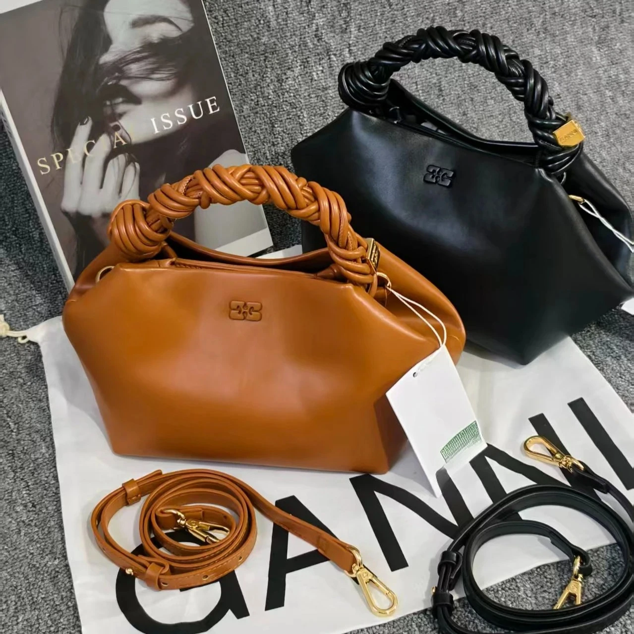 حقيبة كروس عصرية جديدة لعام 2026 من مصمم باريس - حقيبة كتف منسوجة سداسية للنساء ذات ملمس مميز