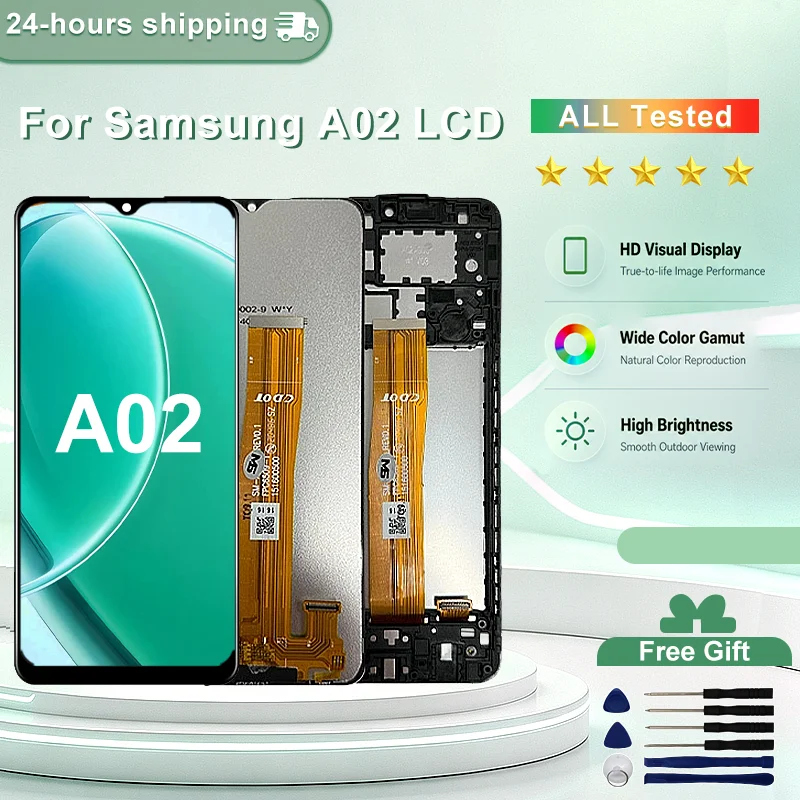 Pantalla IPS de 6.5 pulgadas para Samsung Galaxy A02, ensamble con táctil para SM-A022F, SM-A022M, SM-A022G/DS, repuesto