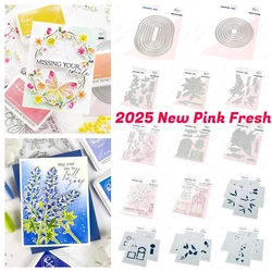 Pink Fresh Good Times April Releases Metal Cutting Dies Stamps Stencil Hot Foil Scrapbooking Album Decoration Craft for DIY Card