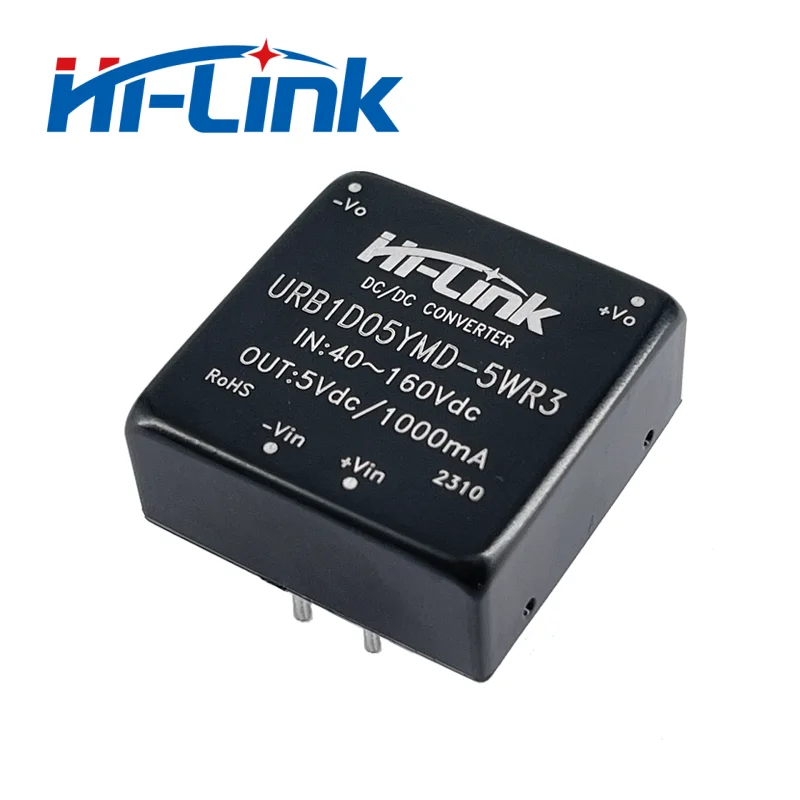 Hi-link 2ピース/ロット5w 5v 1a URB1D05YMD-5WR3 110vdc DC-DCステップダウンコンバーターモジュール