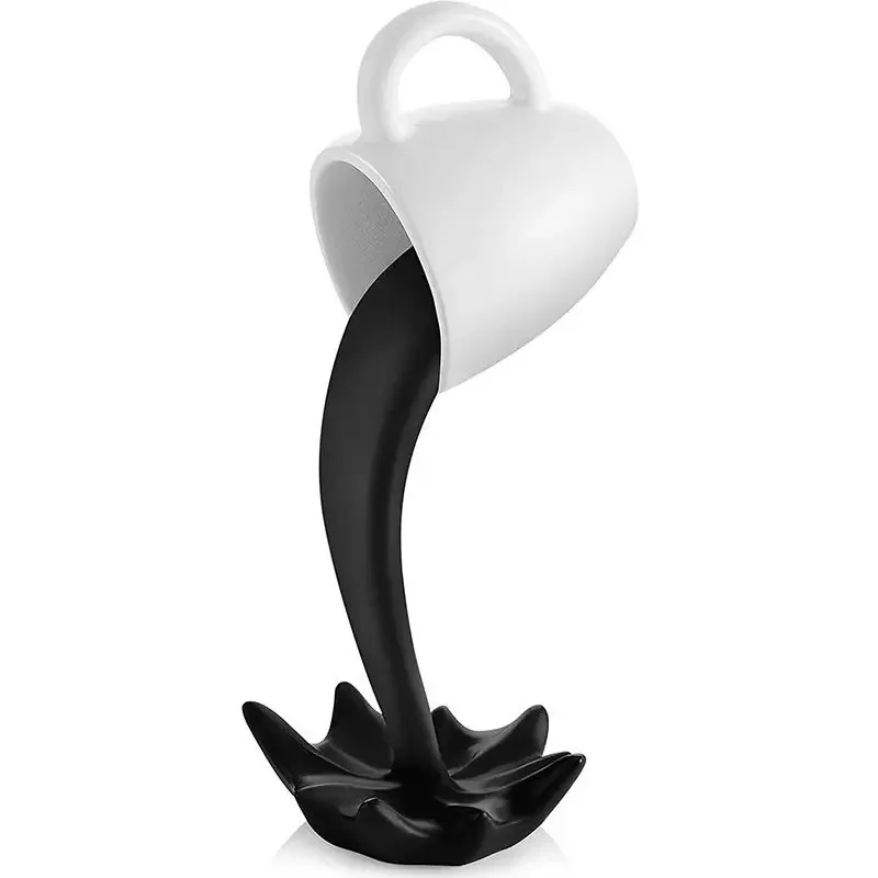 Schwimmende verschüttete Kaffeetasse-Skulptur, Küchendekoration, verschüttete Magie, Ausgießen, Spritzer, kreative Desktop-Dekoration, Heimdekoration – Detail 7