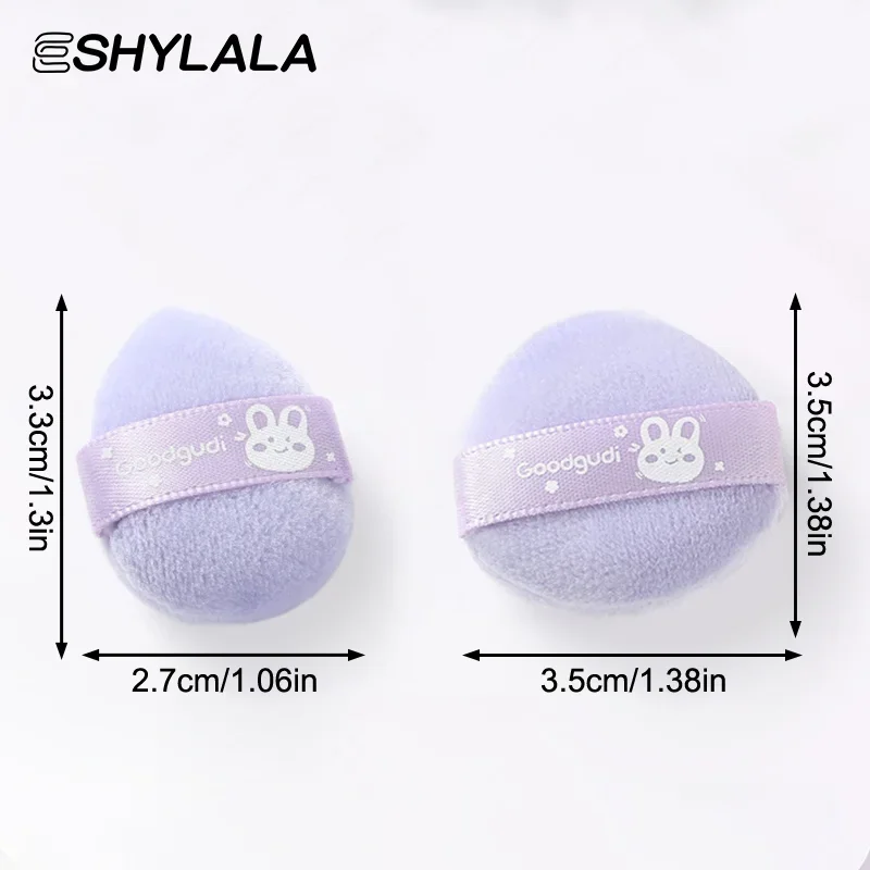 4 pçs/caixa mini pó facial fundação puff portátil macio cosméticos puff para aplicação de maquiagem ferramenta de beleza compõem essencial