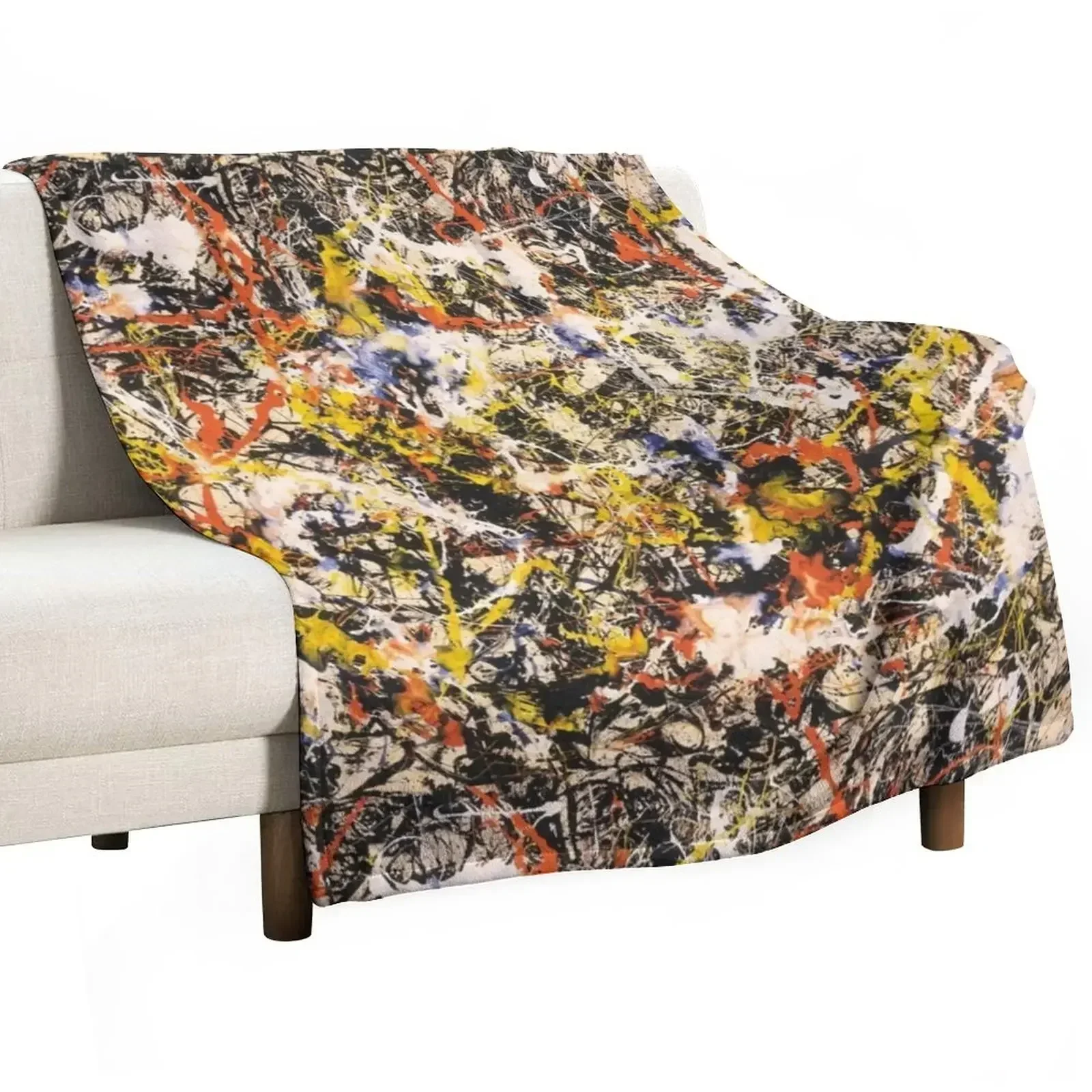 

New Jackson Pollock--- Convergence Throw Blanket Polar blankets and throws Blankets For Bed Bed Fashionable Blankets