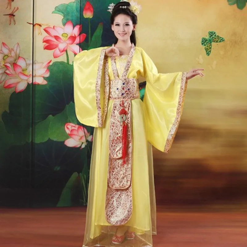 Chińskie tradycyjne odzież festiwalowa strój dla kobiet wydajność elegancki sukienka wróżki bal Hanfu sukienki do tańca kostium sceniczny